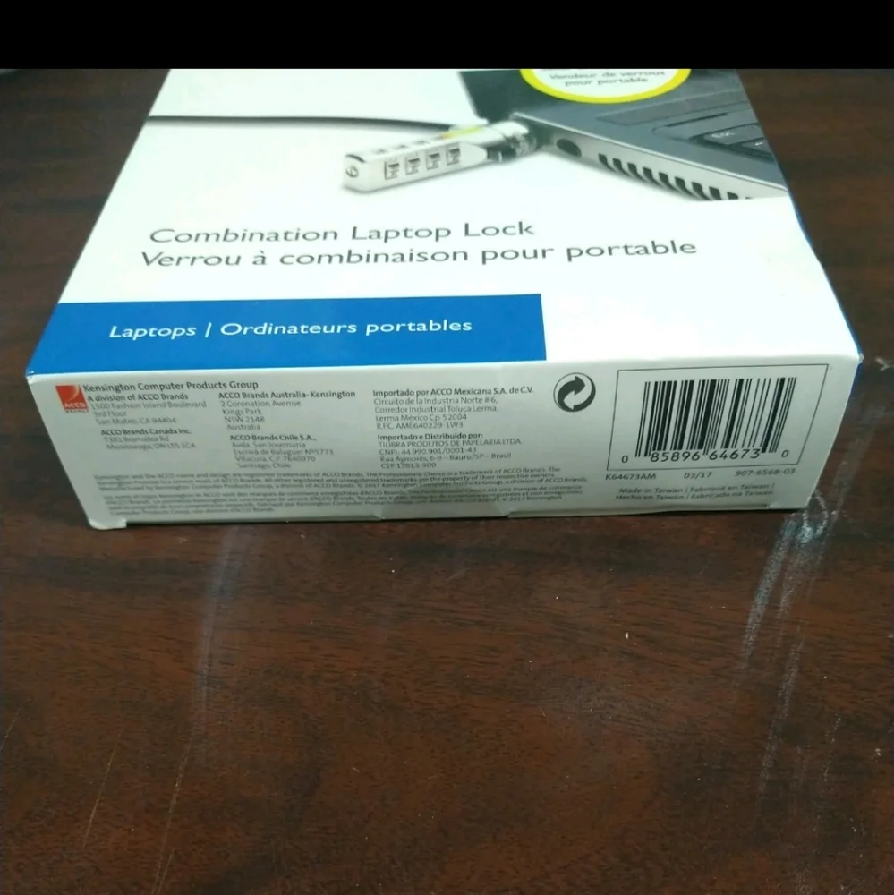 Kensington Combination Laptop Lock